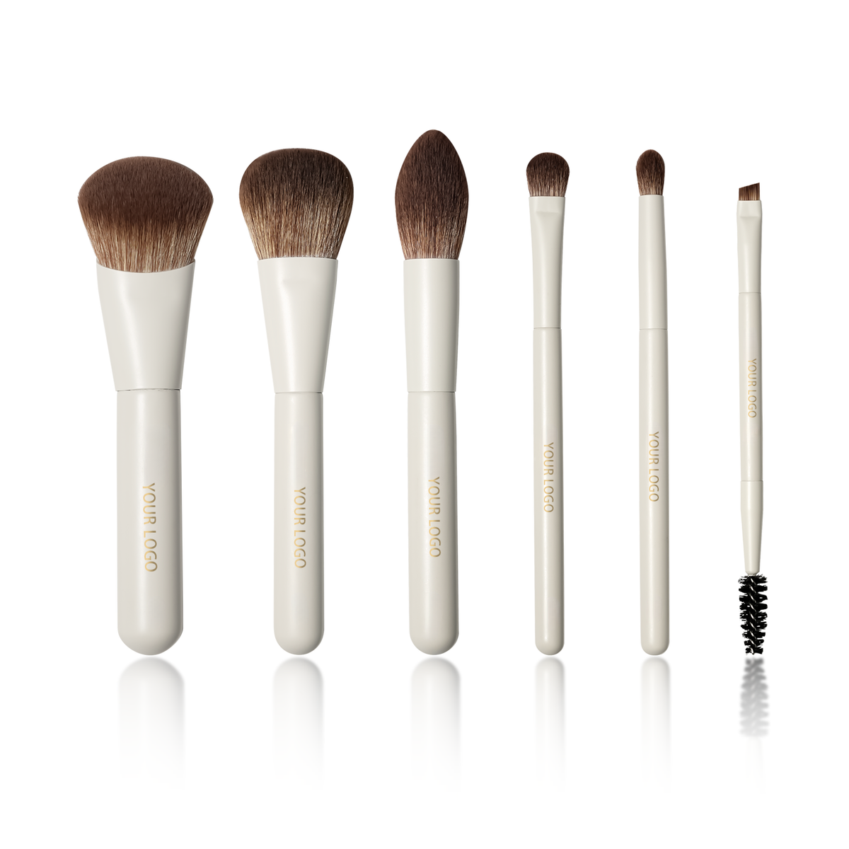 wendyBlue 6-Piece Mini Travel Makeup Brush Set with Storage Box