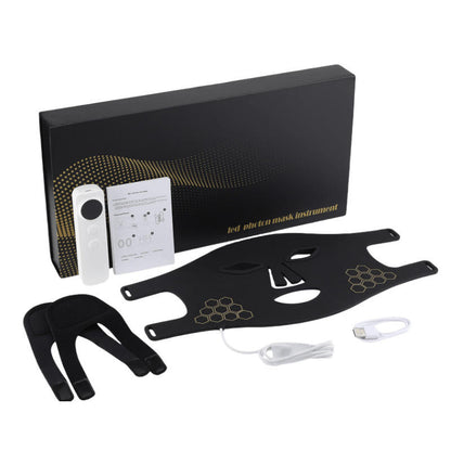 wendyBlue LED Light Therapy Face & Neck Mask for Skin Care