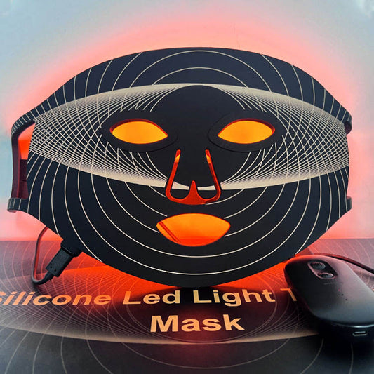 wendyBlue LED Face & Neck Light Therapy Mask for Home Care