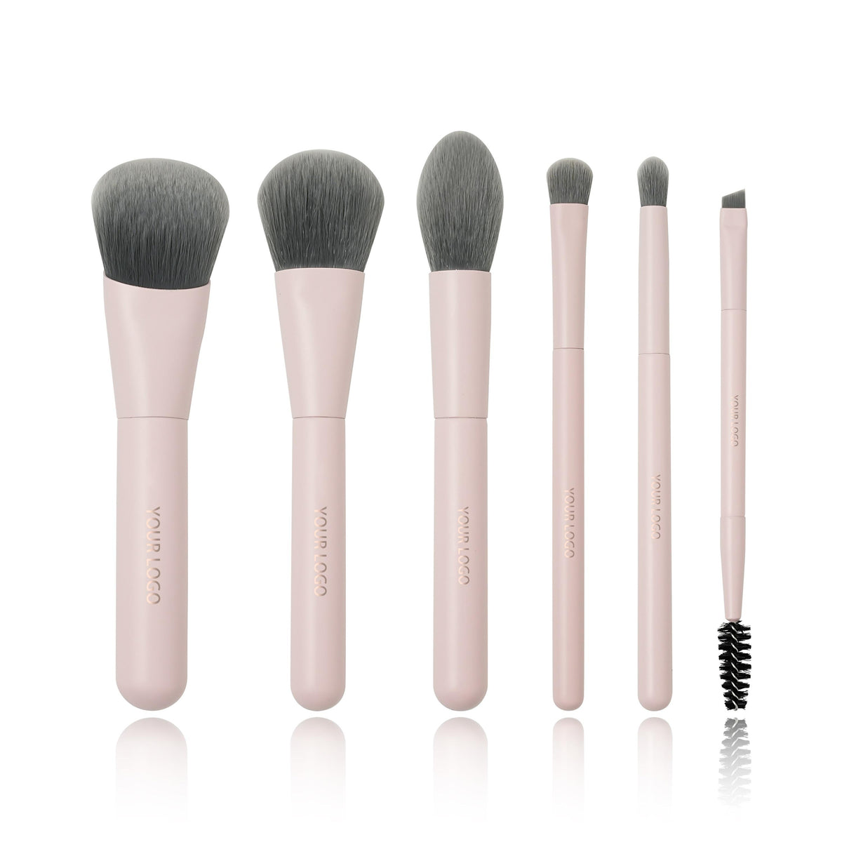 wendyBlue 6-Piece Mini Travel Makeup Brush Set with Storage Box