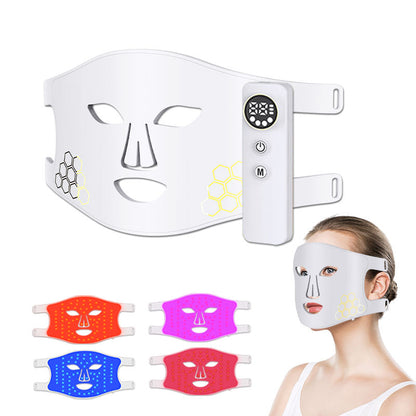 wendyBlue LED Light Therapy Face & Neck Mask for Skin Care