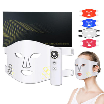 wendyBlue LED Light Therapy Face & Neck Mask for Skin Care