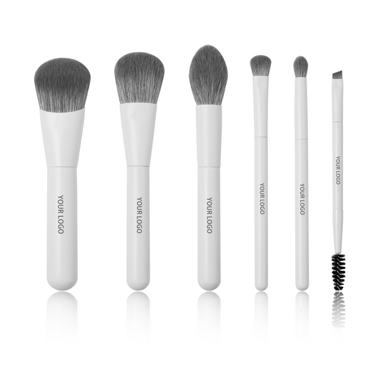 wendyBlue 6-Piece Mini Travel Makeup Brush Set with Storage Box