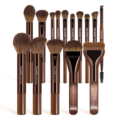 wendyBlue 15-Piece Professional Makeup Brush Set with Pouch