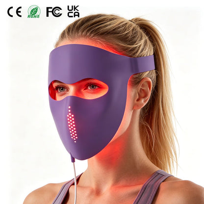 wendyBlue LED Light Therapy Face Mask for Home Skin Care