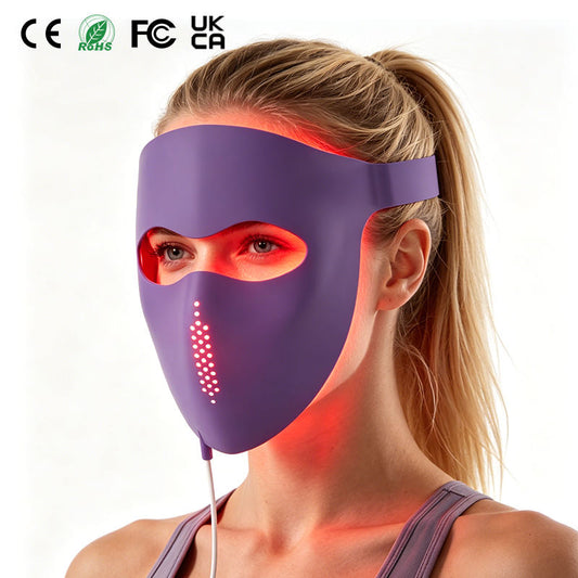 wendyBlue LED Light Therapy Face Mask for Home Skin Care