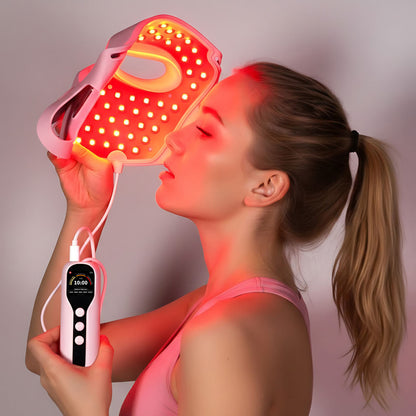 wendyBlue LED Red Light Therapy Face Mask for Home Skin Care