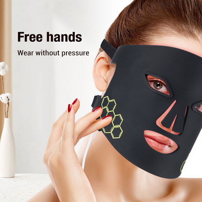 wendyBlue LED Light Therapy Face & Neck Mask for Skin Care
