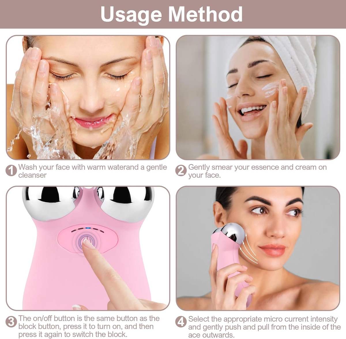 wendyBlue Mini Microcurrent Facial Sculpting Massager Device