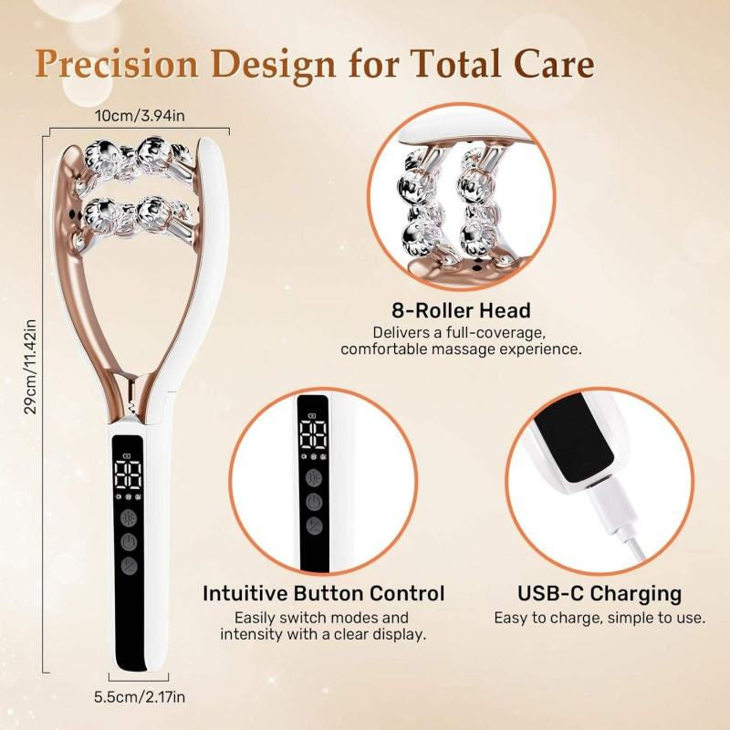 wendyBlue Rechargeable EMS Facial Roller Massager Device