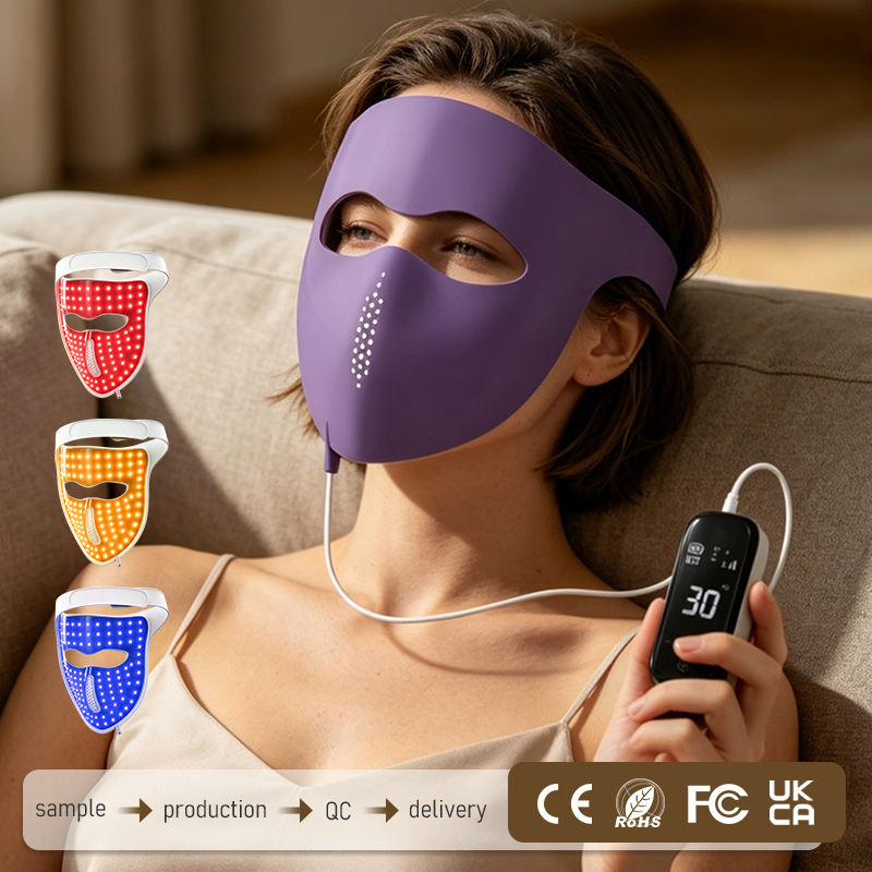 wendyBlue LED Light Therapy Face Mask for Home Skin Care