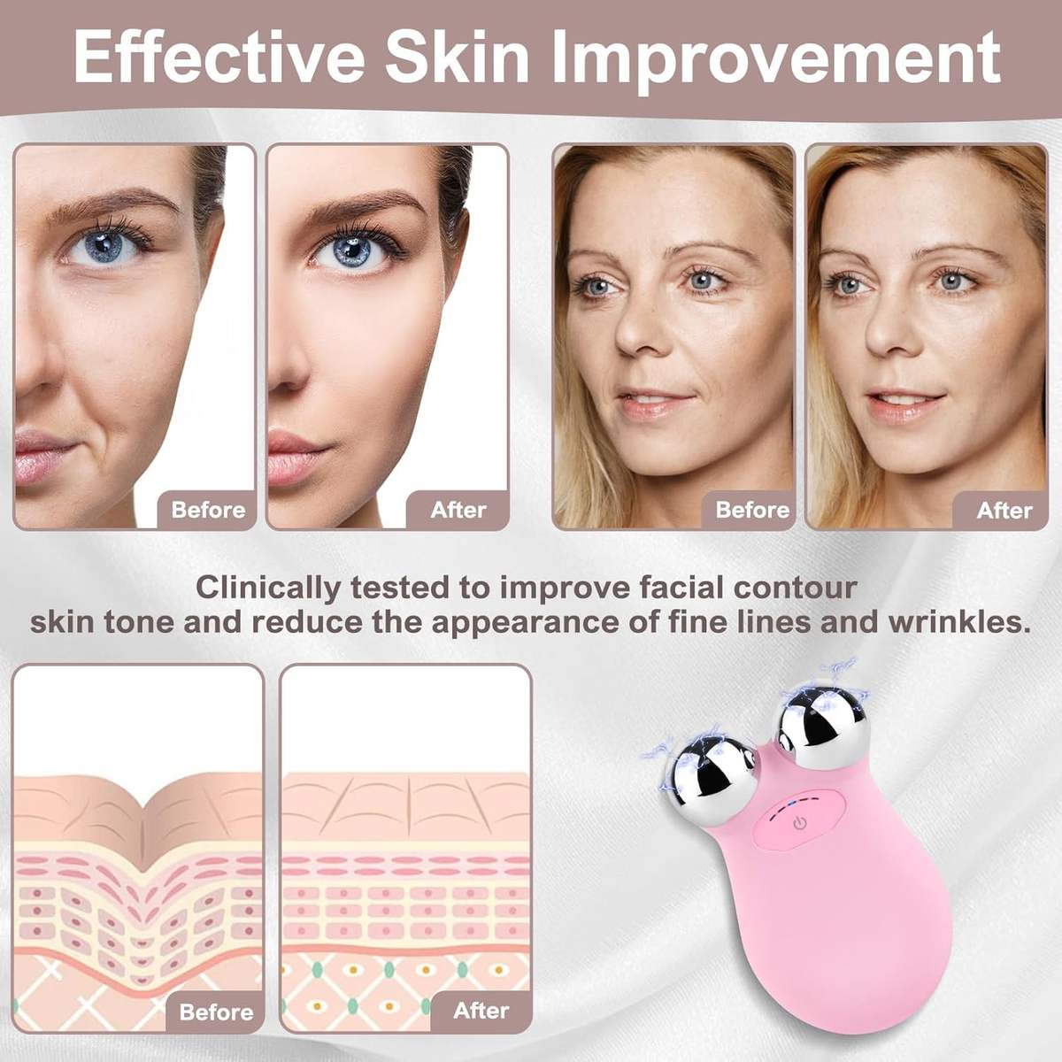 wendyBlue Mini Microcurrent Facial Sculpting Massager Device