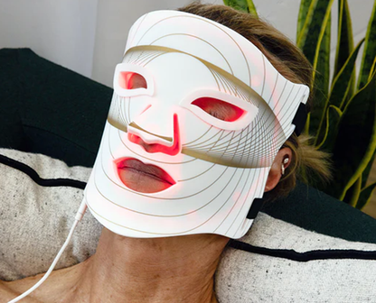 wendyBlue LED Face & Neck Light Therapy Mask for Home Care
