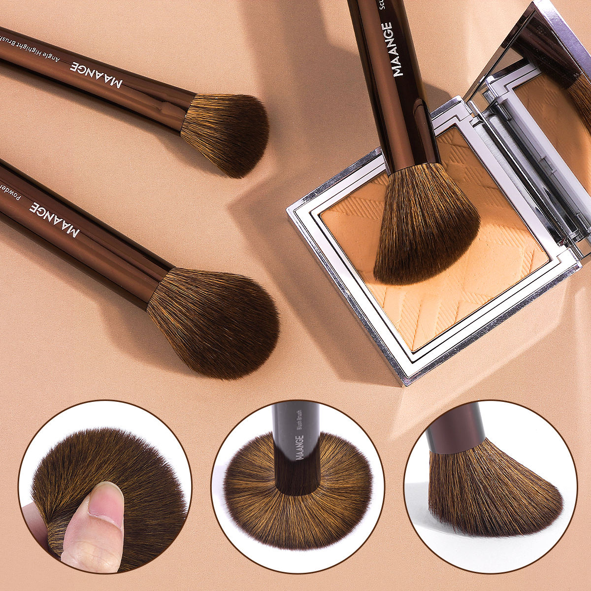 wendyBlue 15-Piece Professional Makeup Brush Set with Pouch