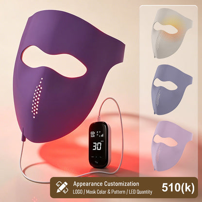 wendyBlue LED Light Therapy Face Mask for Home Skin Care